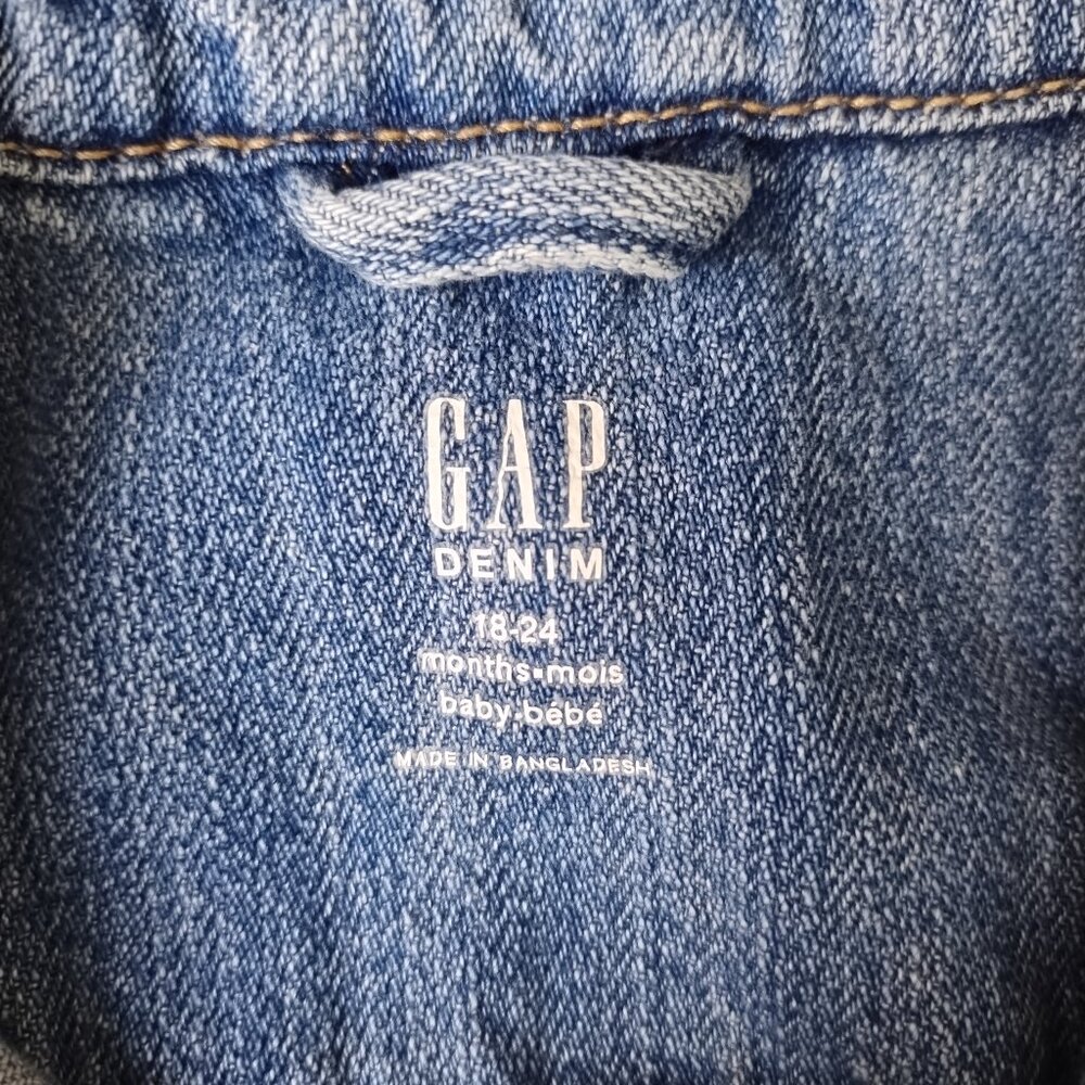 GAP Organic MF Medium Light Denim Jacket | Size 18-24 months - Picture 3 of 14